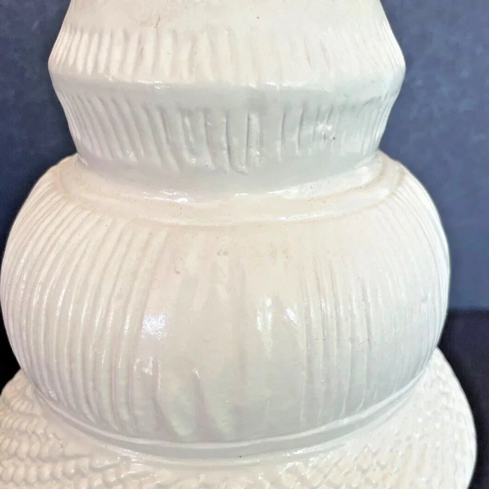 NEW Triple Gourd White Vase 9